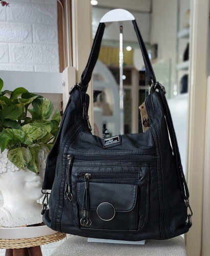 کیف وارداتی دو کاره سنگشور مشکی